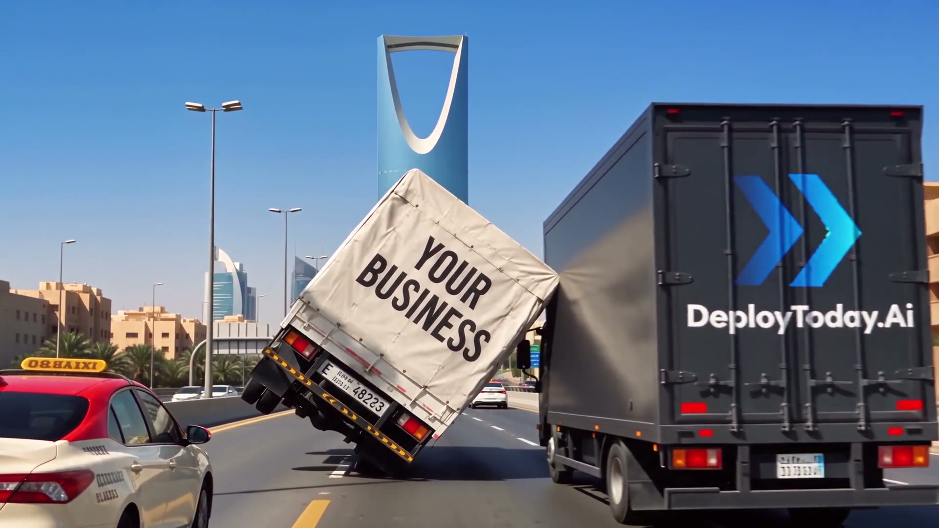 DeployToday.AI delivery truck on the road